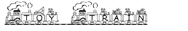 Toy Train font preview